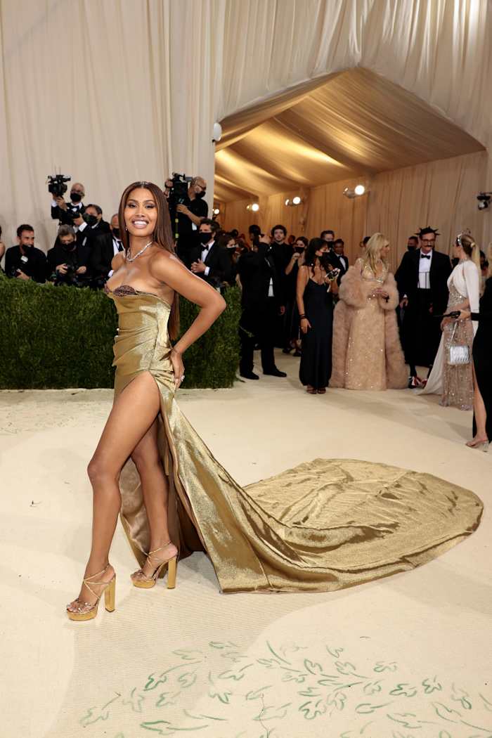 Leyna Bloom in Prabal Gurung. Photograph by Dimitrios Kambouris/Getty Images